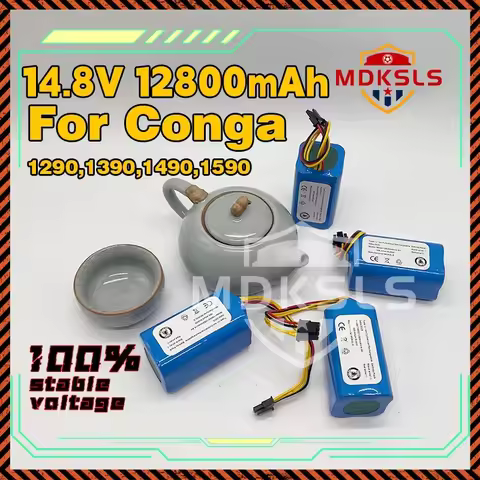 14.4V/14.8V 12800mAh New Li-ion Battery For Cecotec Conga 1290 1390 1490 1590 LIFERO RX9 360 S5 S7pr