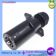 Trailer Plug Detachable 7 Way Round RV-Style Trailer Side Connector 7 Pin Trailer Wiring Plug