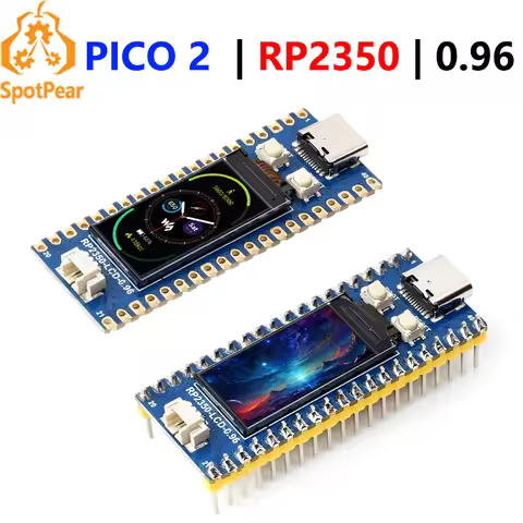 Raspberry Pi Pico 2 RP2350 With 0.96 inch LCD Display 0.96inch Screen 160×80 Onboard RP2350A wavesha
