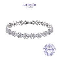 Illuminare-(100% Original) ZA-BR02 Women's Fashion Bracelet Clover Marquise Cut Lab Create Diamond S