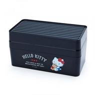 Sanrio - Hello Kitty 日版 家居 掛牆式 口罩盒 口罩 收納盒 紙巾盒 壁掛 抽紙盒 多用途 儲物盒 防疫 kitty 凱蒂貓 KT 吉蒂貓 2021 (黑色)