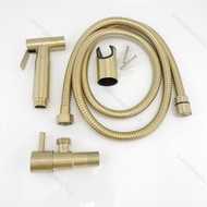 Stainless steel Gold brushed Toilet Bidet Spray wc bathroom shower head Sprayer set Douche Handheld 