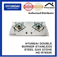 HYUNDAI Double Burner Stainless Steel Gas Stove HG-R7602K (House Hacks)