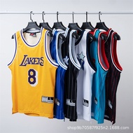 American Retro Mesh Jersey Everson Madi Kobe Curry Butler James Digital Print Basketball Vest