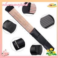 CHANMVPHD Pocket Guitar, Guitar Practice Maple Wood Chord Trainer, Compact Size F/Beginne 6 String 6