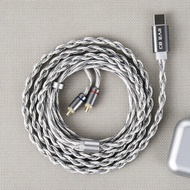KBEAR 5N OFC Silver-Plated IEM Cable CX01 USB-C for KZ ZS10 Pro/CCA CRA/EDX PRO/ZAS  KBEAR 5N OFC Pe