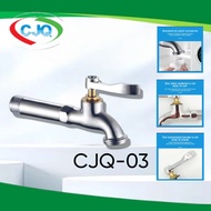 CJQ High Quality SUS304 Stainless Cold Tap Wall Faucet Washing Machine Faucet Stainless Heavy Duty