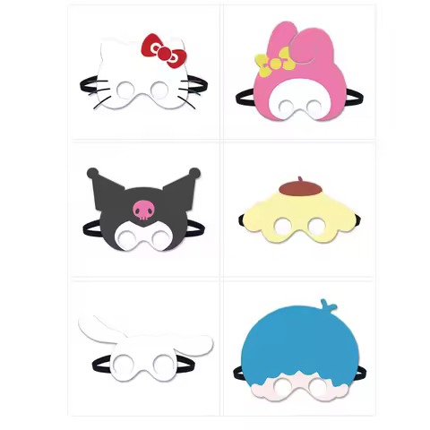 Hello Kitty Kawaii Mask Sanrio Mask Christmas Birthday Party Mario Mask Cosplay Mask For Kids Childr