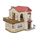 Sylvanian Families House [Big House with a Red Roof -The Attic is a Secret Room-] Her51 ST Mark Certification 3 Years Old and Up Toy Dollhouse Sylvanian Families EPOCH