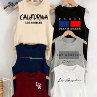 Tween Boys English Graphic Print Tank Tops 6-Piece Set Choose 3, Spring/Summer Casual Comfortable Fa