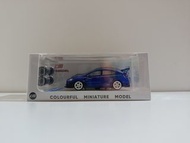 [CM Model] 1:64 Subaru WRX STI 改裝版 (經典拉力藍/白圈) 附送替換輪圈