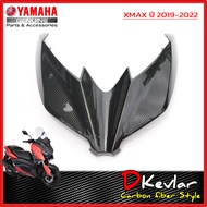 ฝาครอบไฟหน้าตัวบน YAMAHA XMAX เคฟล่าร์  D-Kevlar Duke Shop  YAMAHA XMAX 300 เคฟล่าxmax cabonxmax yam