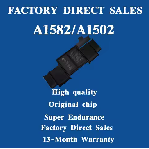 A1582 A1493 Laptop Battery For Apple MacBook Pro 13" Retina A1502 2013 2014 2015 Year 020-00010 Free