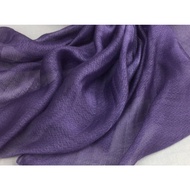 【新藝商號】天染工坊 | 天染絲毛菠蘿紋素染圍巾 紫