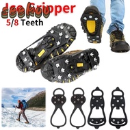 SEEKOV 1 Pair Ice Gripper Spike, 5/8 Teeth Universal Shoes Crampons,  Anti-Slip Spike Spike Grips Cl