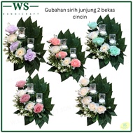 Gubahan Sirih Junjung Bekas Cincin Artificial / Gubahan Hantaran / Customise Gubahan Sirih Junjung H