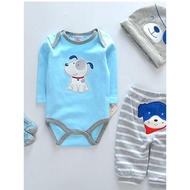 55cm 60cm Boy Reborn Baby Doll Clothes Four-Piece Set Cotton Body Ragdoll Clothes Accessories