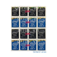 01 PCS INTEL CORE LOGO STAMPS I3 I5 I7 GENERATION 4 5, GEN 4 5 - INTEL CPU LOGO STAMPS FOR PC LAPTOP