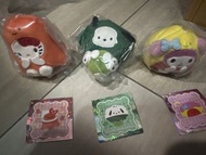Sanrio Characters 日本7-11 吊飾公仔連貼紙