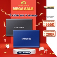 Samsung T7 Portable SSD Portable Hard Drive 500GB/1TB/2TB USB Type C 3.2 Gen 2 | Reading speed up to