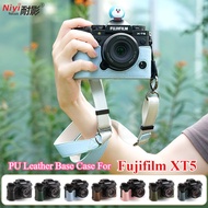 PU Leather Base Case For Fujifilm XT5 Bottom Replaceable Battery Camera Accessory Half Camera Bag XT