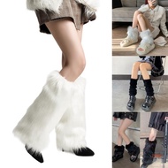 Faux Fur Leg Warmers - Elastic Cuff for Heels & Boots | Carnival & Y2K Style