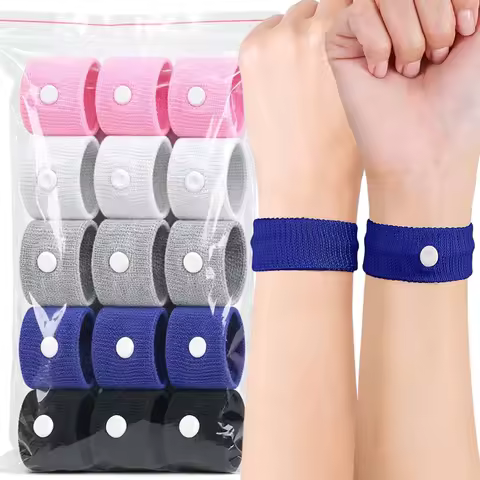 Travel Sports Sickness Wristbands Carsickness Seasick Useful Anti Nausea Wrist Bands Sickness Strap 