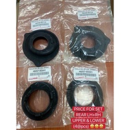 ORIGINAL TOYOTA YARIS VIOS NCP150 NSP151 (2014-2020) REAR COIL SPRING RUBBER UPPER & LOW (4@) 48257-