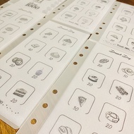 6 pcs Saving $1000 A6 Cash Envelope @ Bread