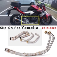 Full Systems Exhuast For Yamaha YZF R3 R25 MT03 Motorcycle Exhaust Escape Moto Modified Front Middle