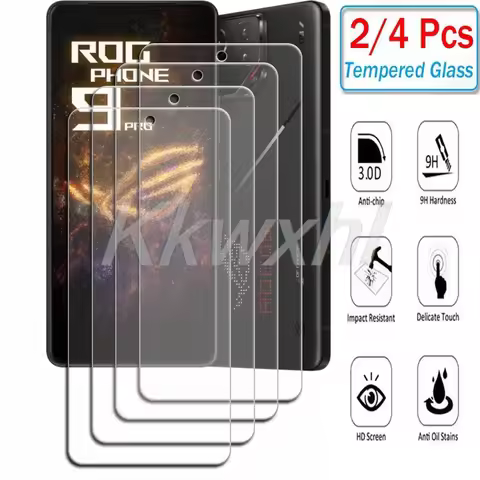2-4PCS 9H HD Tempered Glass For ASUS ROG Phone 9 Pro Phone9Pro Phone9 9Pro ROG9 Phone9FE FE 6.78" Sc