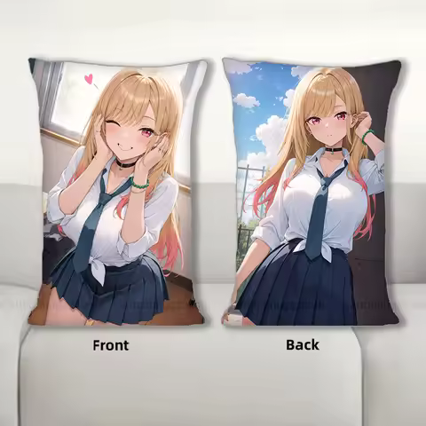 R18+ Dakimakura Anime Marin Kitagawa Pillow Cover Sofa Cushion Double-side Print Throw Pillow Case 4