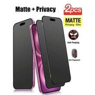 2pcs Matte Privacy Screen Protector, Compatible With 17/16ProMax/16E/16Plus/15ProMax/14/13/12/11/17e