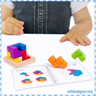 Rushawk 3D Cube Puzzle Block Puzzle Cube for 3 4 5 6 7 8 9 10 Year Old Birthday Gift