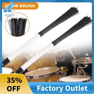 2Pcs Cajon Brush Telescoping Drum Brushes Nylon Sticks Percussion for Jazz Stick Drum Musical