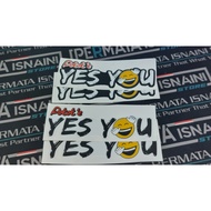 Bause Yes You Bismania Motorcycle Sticker Vinyl Print Cutting Sticker by PIS