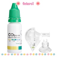 FUTUREE CO2 Drop Checker, Acrylic Drop Shape CO2 Monitor, Monitor Checker Monitor Kit Suction Cups C