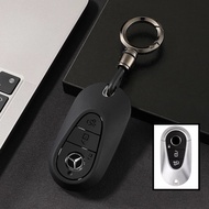 Mercedes Benz C E S A Class CLA SLA GLA GLB GLC EQE EQS Matte Black Hard Key Cover Car Key Remote Co