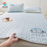 3-in-1 Ice Silk Latex Mattress Protector Summer Cool Sheet Single/Super Single/Queen/King/Super King Sheet Pillow Case