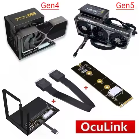Brand eGPU OCuLink GPU Dock PCIe 4.0 / 5.0 High Speed PC Notebook Laptop to External Video Graphics