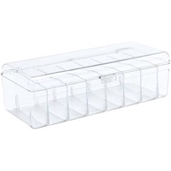Bandage Organizer Holder,Medicine Storage Box With Flip Cover,Multiple Compartments Band Aid Organiz