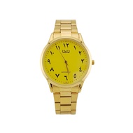 Q&Q by Citizen Mens Jam Tawaf Arabic Dial Stainless Steel Strap Watch