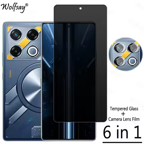 Privacy Screen Protector For Infinix GT 20 Pro Anti-Spy Tempered Glass Infinix GT20 Pro Camera Glass