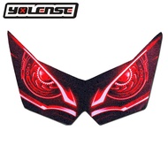 Motorcycle 3D Front Fairing Headlight Stickers Guard Head light protection Sticker For Z750 Z750R Z1