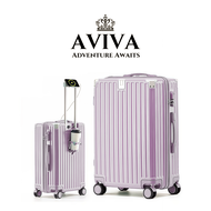 AVIVA กระเป๋าเดินทางขนาด 20/24/28 นิ้วพร้อมที่วางแก้วกระเป๋าความจุสูงพร้อมชาร์จ USB