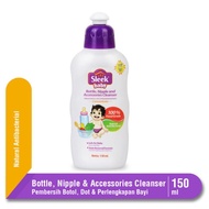 Sleek BOTTLE NIPPLE &amp; BABY ACCESSORIES CLEANSER BOTTLE 150 ML