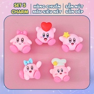 Slipper charm Set of 5 model SA47, hard plastic slipper charm Set to decorate slipper charms