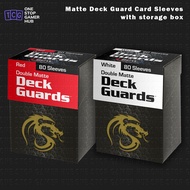BCW - Pack of 80 Boxed BCW Deck Guards Matte MTG CCG Gaming Card Sleeves