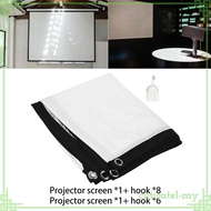 [CuticatefaMY] 16:9 Projector Screen Movie Screen Foldable Portable Projector Screen for Travel