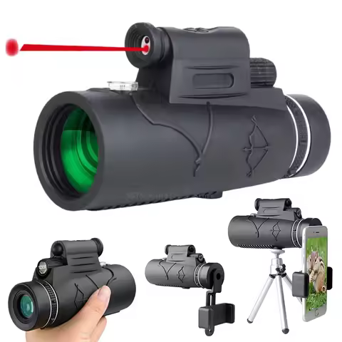 50X60 Powerful Binoculars Long Range Zoom HD Portable Professional Telescope Monocular for Hunting